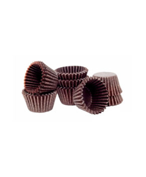 Капсулы бумажные для конфет коричневые 30х23мм, 30шт(±2)
