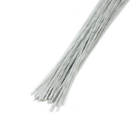 Проволока белая, D 0,02мм(№30), 36 см, 50 штук