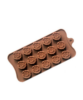 Силиконовая форма для шоколада Розочки, 15 ячеек