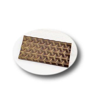 Пластиковая форма для шоколада Кубики полосатые