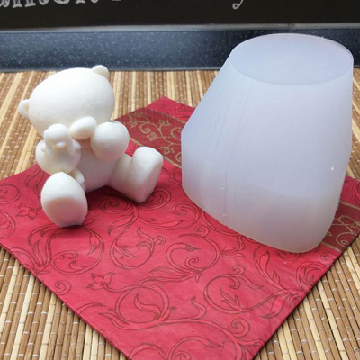 Силиконовый 3D молд Мишка с зайкой