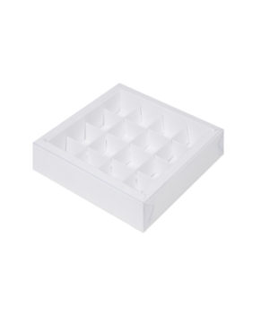 Коробка на 16 конфет, белая