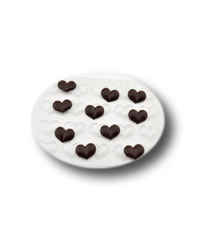 Пластиковая форма для шоколада Шоко-гео-сердечки