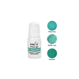 Краситель гелевый пищевой Бирюзовый 10гр, KREDA Prime-gel