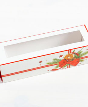 Коробка для макарун 18х5,5х5,5см Подарок