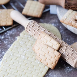 Скалка с узором Кирпичная кладка