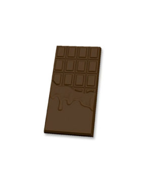 Пластиковая форма для шоколада Плитка Горячий шоколад 7х15 см