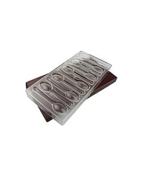 Пластиковая форма для шоколадных конфет Ложки, 10 ячеек