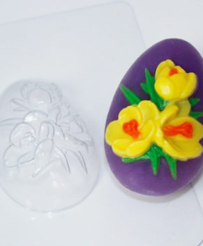 Пластиковая форма для шоколада Яйцо Крокусы