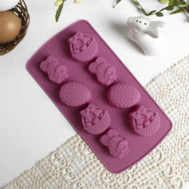 Силиконовая форма Пасхальная композиция, 8 ячеек