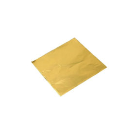 Фольга оберточная для конфет Золотая 10×10см, 100шт