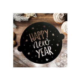 Трафарет Happy New Year 19х19 см