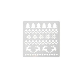 Трафарет Рождественский орнамент 13х13см