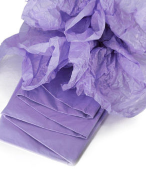 Бумага упаковочная Тишью, Светло-фиолетовая 10 листов