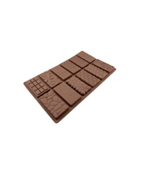 Силиконовая форма для шоколада Плитки Микс Мини, 12 ячеек