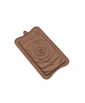 Силиконовая форма Шоколадная плитка Роза