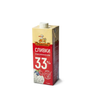 Сливки MultiCook 33% 1л