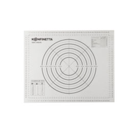 Силиконовый коврик для выпечки и раскатки теста с разметкой 50×40см