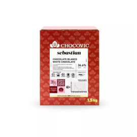 Шоколад белый Chocovic Sebastian 34,6%, 1,5кг