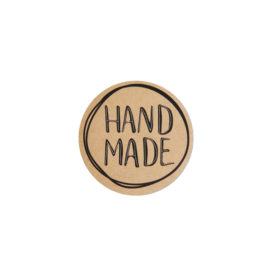 Наклейки на подарки Hade made 4см, 50шт