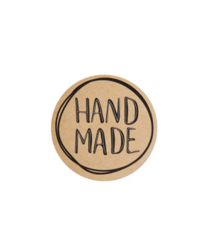 Наклейки на подарки Hade made 4см, 50шт